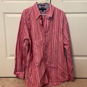 Tommy Hilfiger pink button down